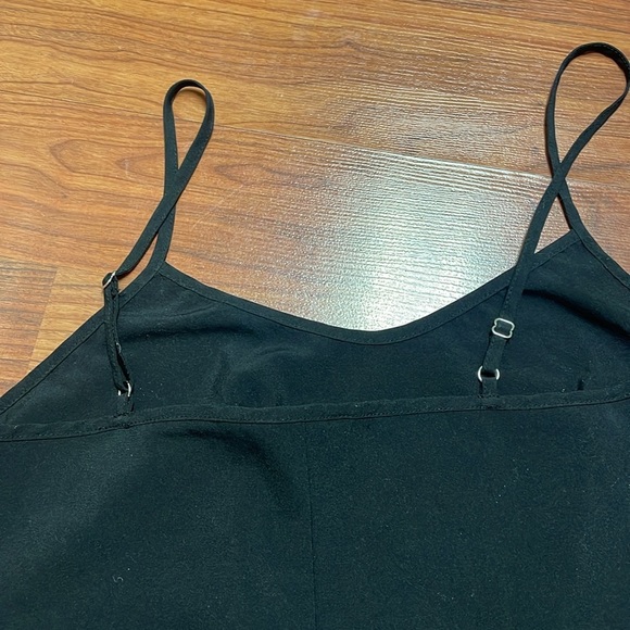 Nanette Lepore Silky V Neck Cami Lightweight Mini Slip Little Black Dress 4 - Picture 7 of 9